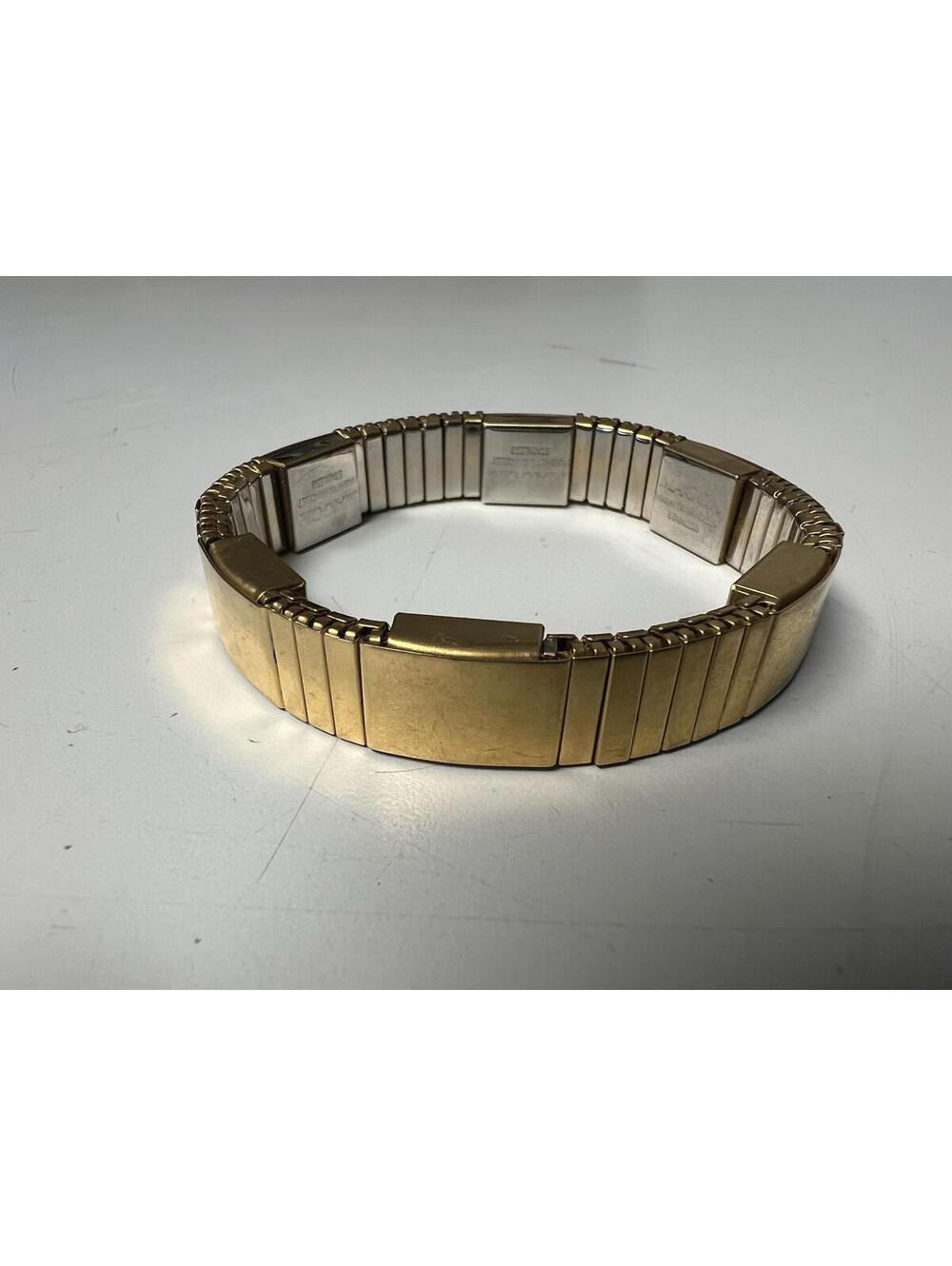Magnetic Therapy Bracelet, Gold MAGOR Brand, Elastic band, 7.5"